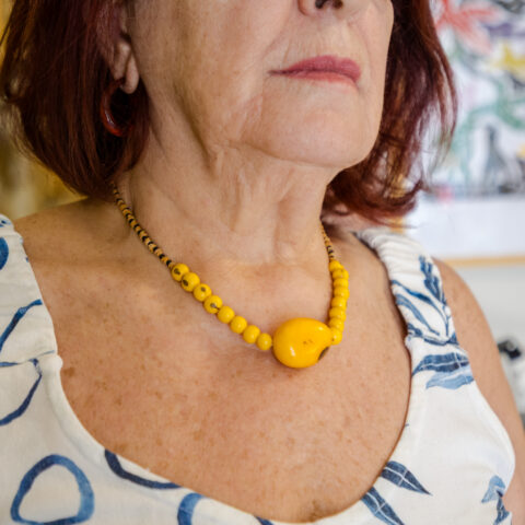 Colar Jarina e Açaí – Amarelo