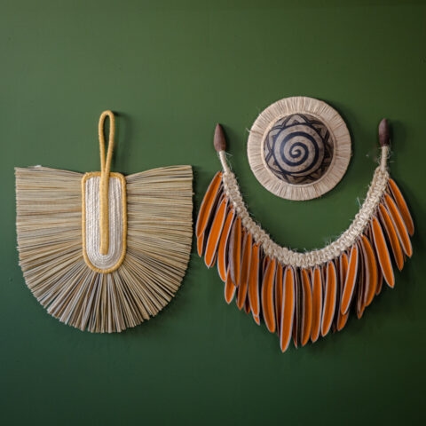 Colar Decorativo Sementes Ipê – Laranja