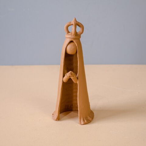 Escultura Nossa Senhora de Cerâmica Coroa Leonildo