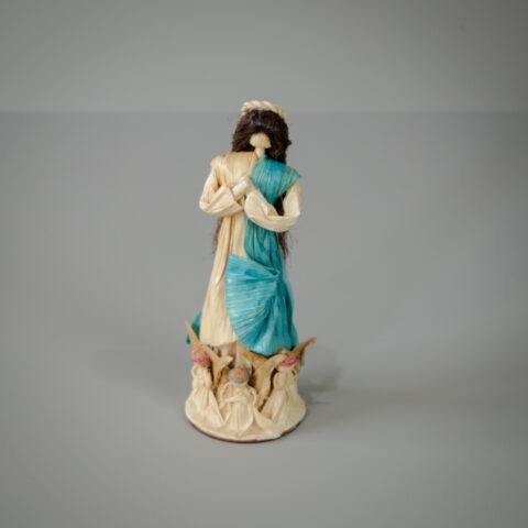 Escultura em palha de milho – Nossa Senhora da Conceição