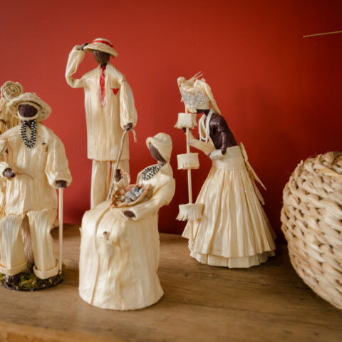 Escultura em palha de milho – Oxalá