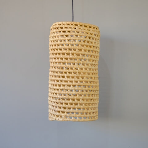 Luminária palha carnaúba – tubo G