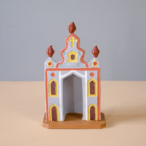 Oratório de Cerâmica Cinza Leonildo