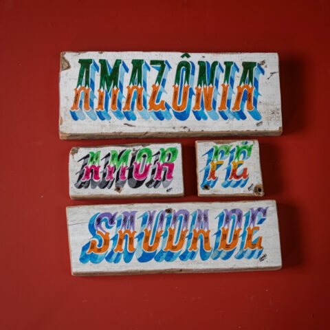Placa de Madeira Amor (P4)