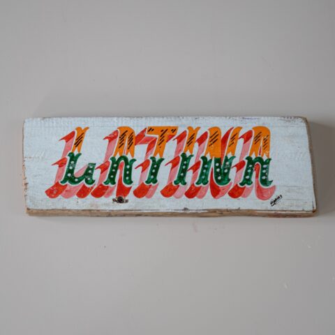 Placa de Madeira Latina (P1)