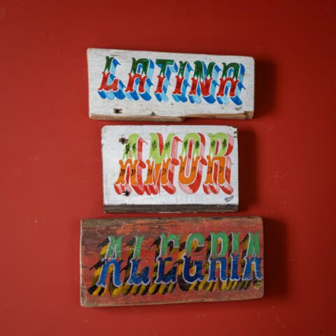 Placa de Madeira Latina (P2)