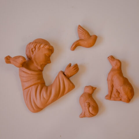 São Francisco de cerâmica parede