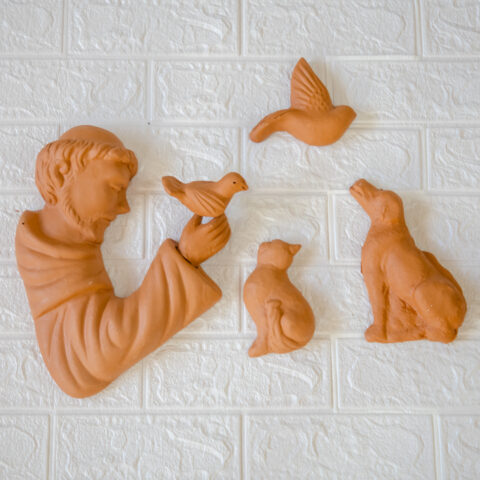 São Francisco de cerâmica parede