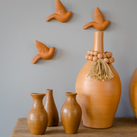 Trio de Vasinhos em Cerâmica