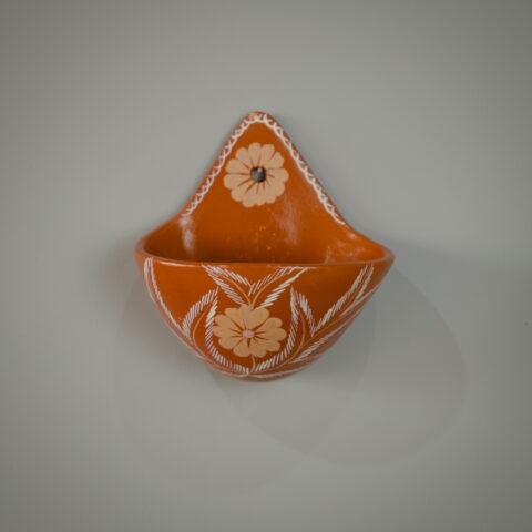 Vasinho de Parede Cerâmica Jequitinhonha M – Terracota