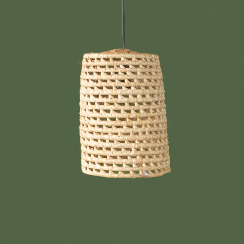 Luminária palha carnaúba – tubo G