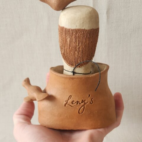 Busto São Francisco Cerâmica Leny´s – Natural