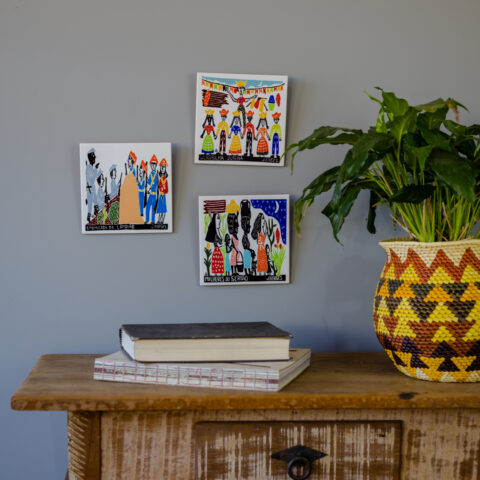 Azulejo de Parede Xilogravura J. Borges – Emboscada de Lampião