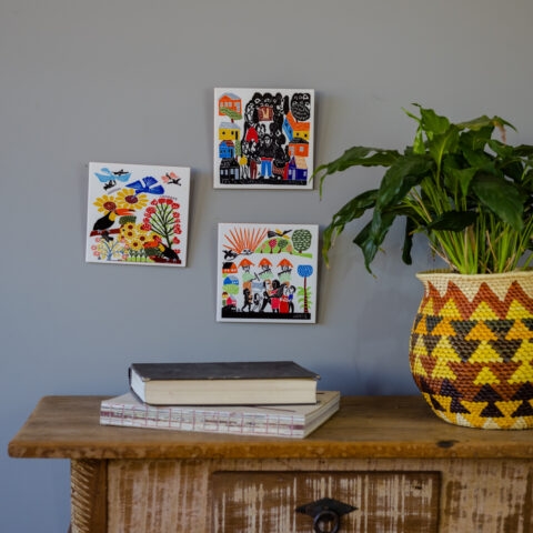 Azulejo de Parede Xilogravura J. Borges – Festa no Arraial