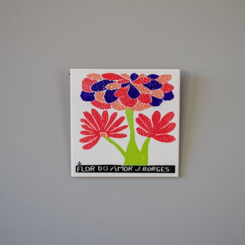 Azulejo de Parede Xilogravura J. Borges – Flor do Amor
