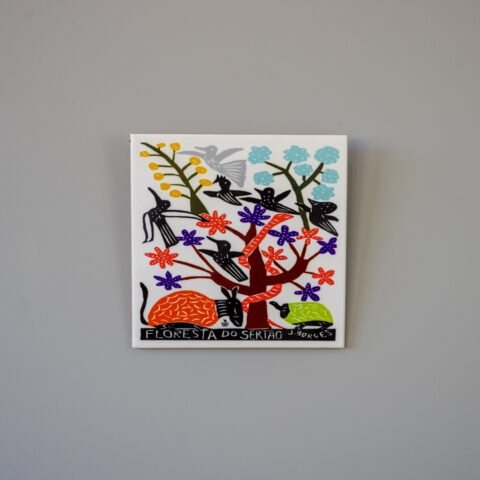 Azulejo de Parede Xilogravura J. Borges – Floresta do Sertão