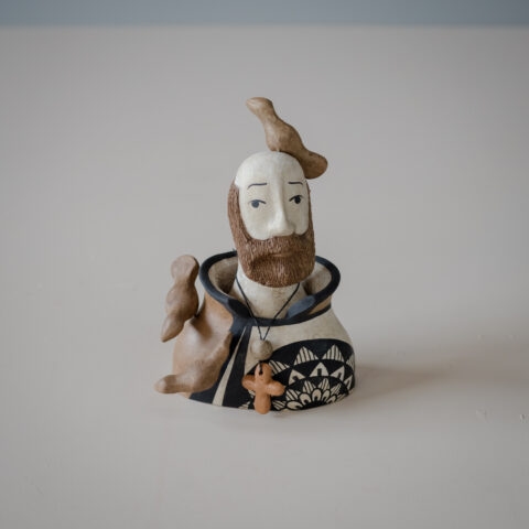 Busto São Francisco Cerâmica Leny´s – Estampado