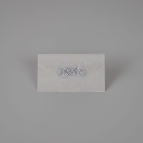 Cartão para Presente com Envelope – Prateado