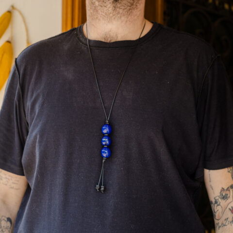 Colar 3 Paxiubas – Azul Escuro