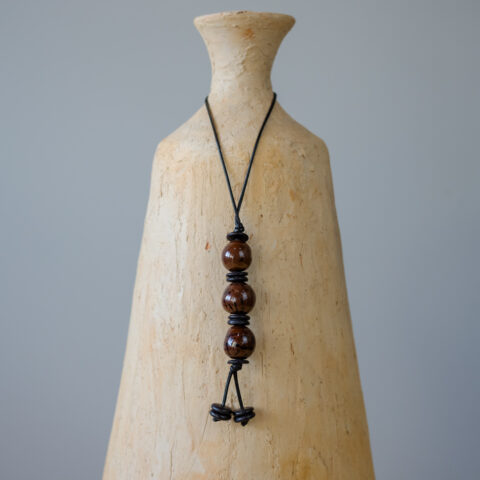 Colar 3 Paxiubas – Marrom