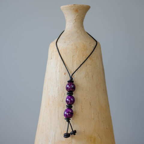 Colar 3 Paxiubas – Roxo
