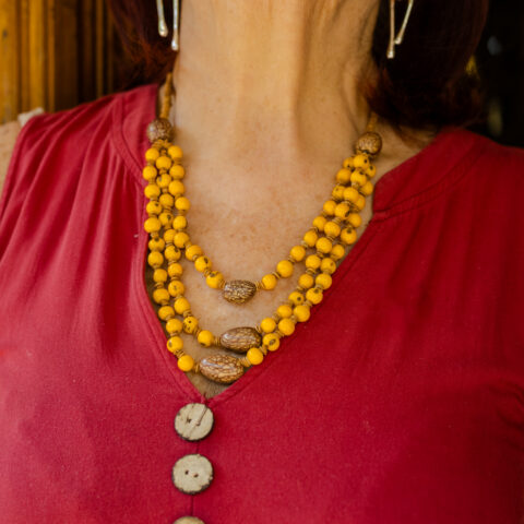 Colar Açaí e Paxiubinha – Amarelo