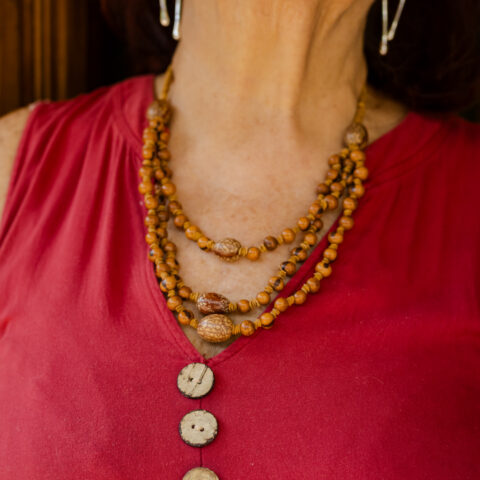 Colar Açaí e Paxiubinha – Marrom