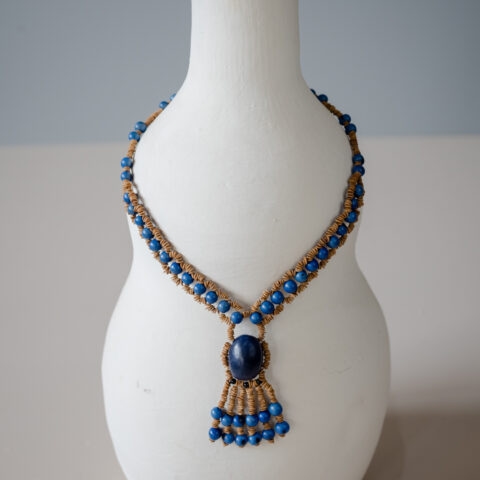 Colar Jarina e Açaí – Azul Escuro