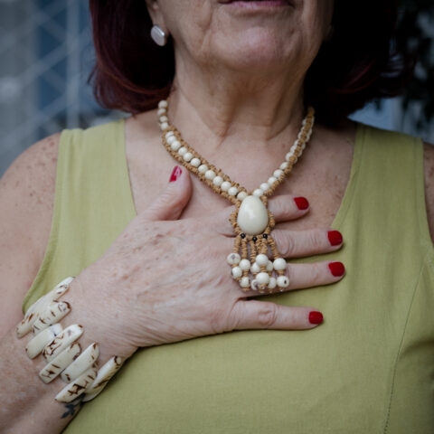 Colar Jarina e Açaí  – Branco