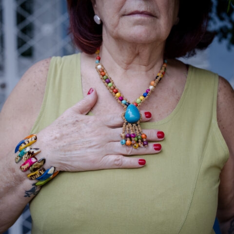 Colar Jarina e Açaí – Colorido e Azul Celeste