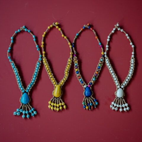 Colar Jarina e Açaí – Azul Escuro