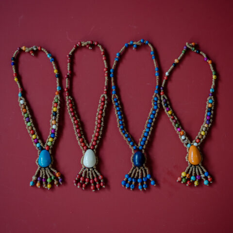 Colar Jarina e Açaí – Colorido e Laranja