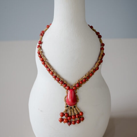 Colar Jarina e Açaí – Vermelho