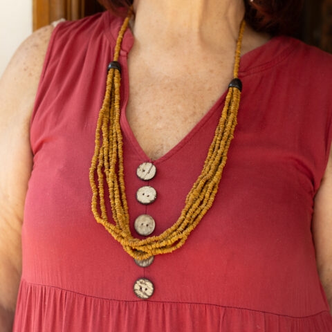 Colar Morototó M – Mostarda