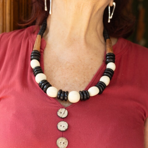 Colar de Jarininha com Coco – Branco