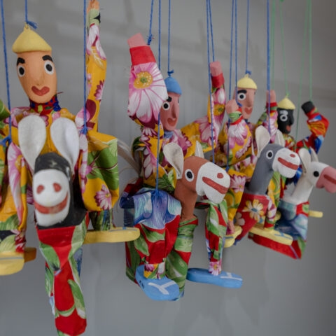 Marionete Cavalinho Marrom Mestre Miro