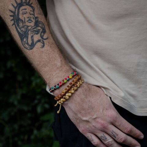 Pulseira de Açaí Trançada – Marrom