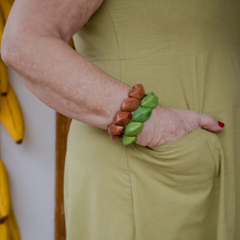 Pulseira de Jarina Fluida – Verde Limão