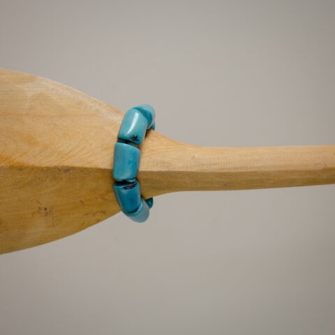 Pulseira de Jarina Geométrica – Azul Celeste