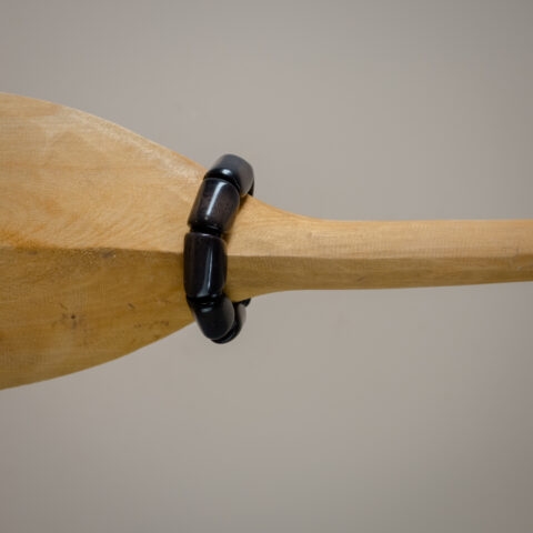 Pulseira de Jarina Geométrica – Preta