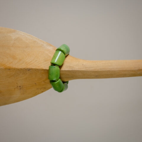 Pulseira de Jarina Geométrica – Verde Limão