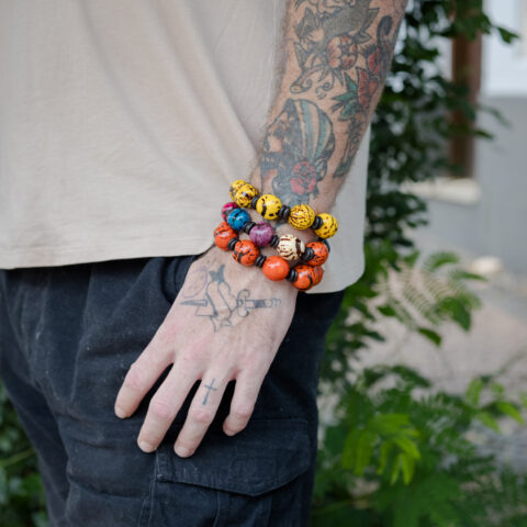 Pulseira de Paxiuba – Laranja