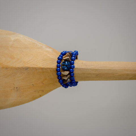 Pulseira em Espiral Paxiuba com Açaí – Azul Escuro