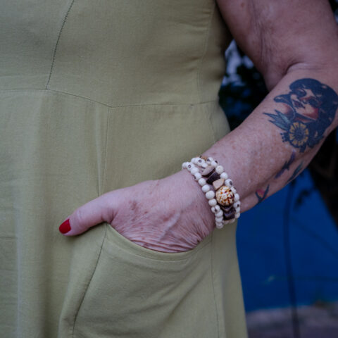 Pulseira em Espiral Paxiuba com Açaí – Branca