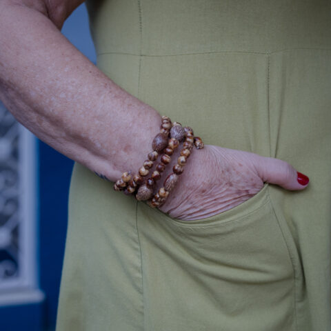 Pulseira em Espiral Paxiuba com Açaí – Marrom