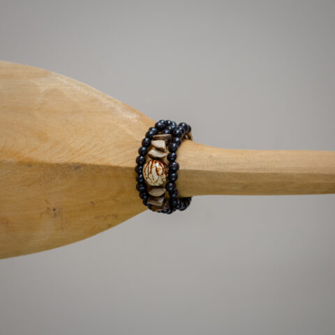 Pulseira em Espiral Paxiuba com Açaí – Preta