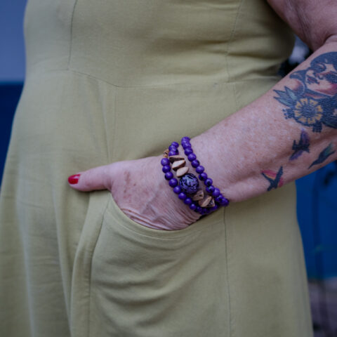 Pulseira em Espiral Paxiuba com Açaí – Roxa