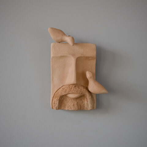 Rosto São Francisco de Cerâmica para Parede – Face