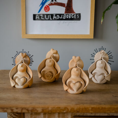 Santinha de Cerâmica Coroa (modelos)