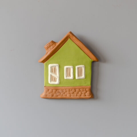 Casinha de Cerâmica de Parede (G) – Verde